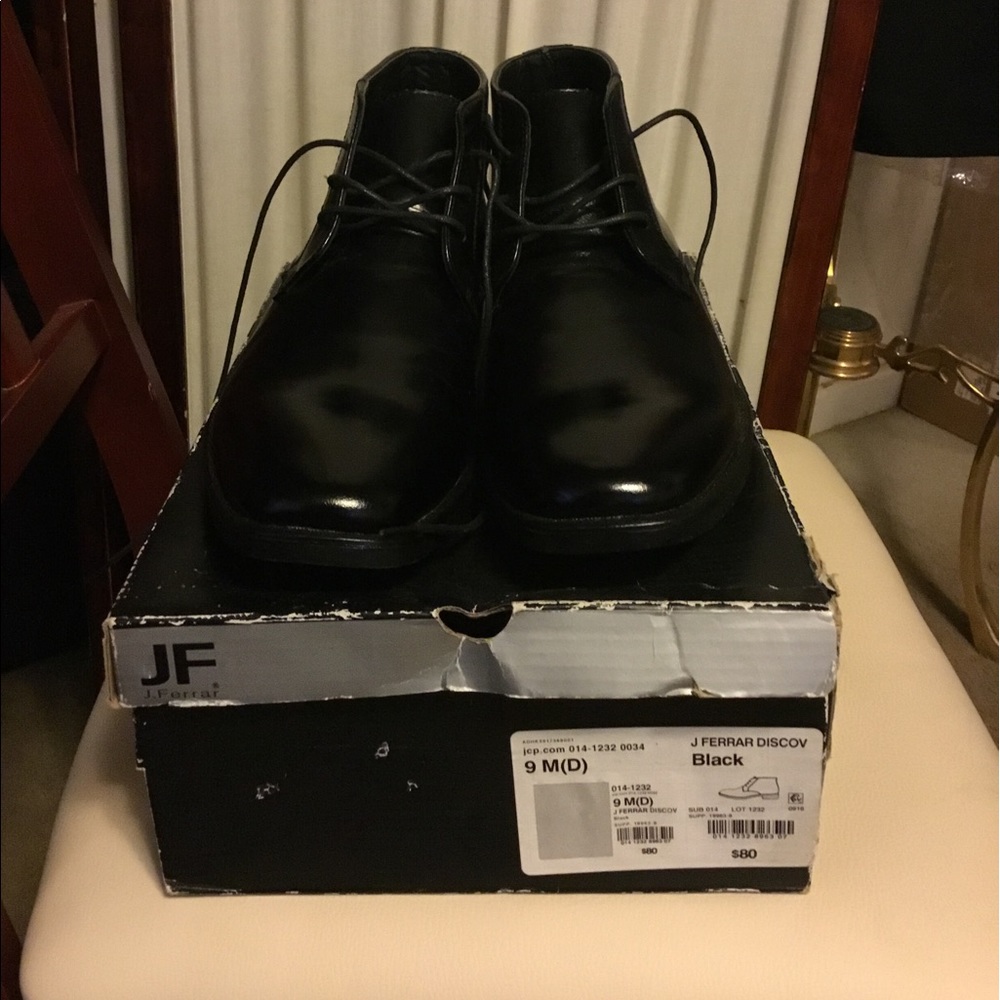 Brand New J Ferra Black Shoe Boot Size 9m Gem